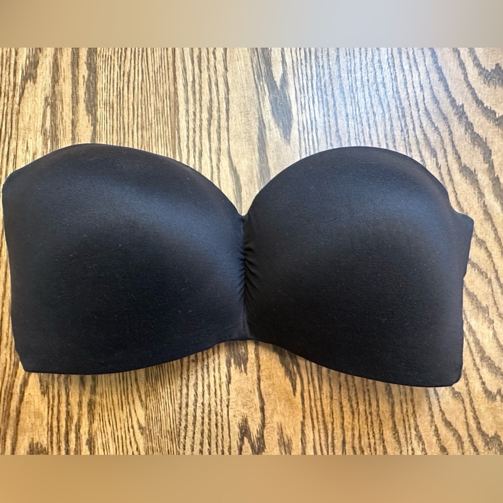 Bali Comfort Revolution Black Strapless Wirefree Bra DF6583 XL